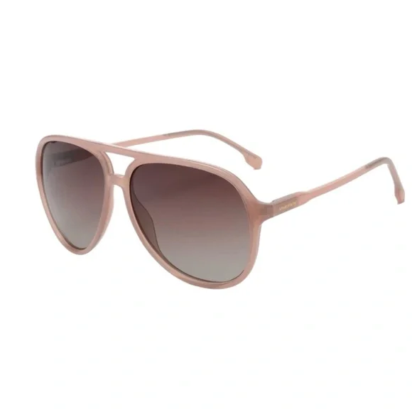 Pink Retro Polarized Aviator Sunglasses - Picture 2 of 3